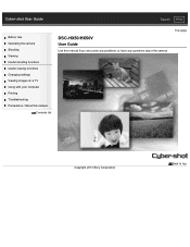 Sony DSC-HX50VB/COS Cyber-shot® User Guide (Printable PDF)