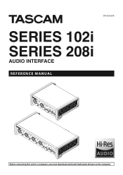 TASCAM SERIES 102i Reference Manual