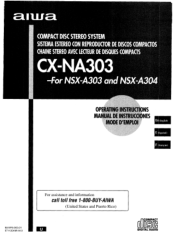 AIWA CX-NA303 Operating Instructions