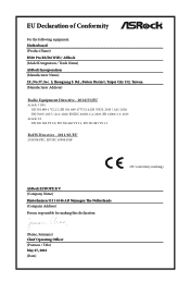 ASRock B760 Pro RS/D4 WiFi CE Declaration of Conformity