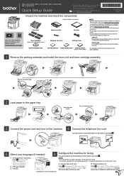 Brother International MFC-L8895CDW Quick Setup Guide