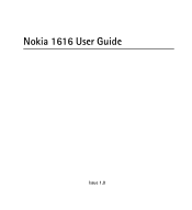 Nokia 1616 Nokia 1616 User Guide in English