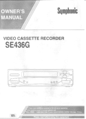 Symphonic SE436G Owner's Manual