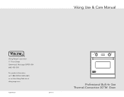 Viking VGSO100SS Use and Care Manual