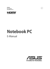 Asus ZenBook Pro UX501JW Users Manual