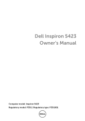 Dell Inspiron 14Z 5423 Owner's Manual