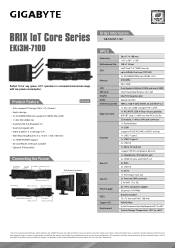Gigabyte GB-EKi3M-7100 Datasheet