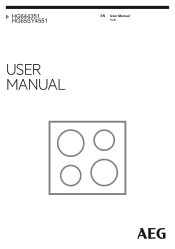 AEG HG644351SM User Manual