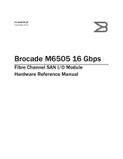 Dell PowerConnect Brocade M6505 Hardware Reference Manual