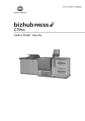 Konica Minolta bizhub PRESS C70hc bizhub PRESS C70hc Security User Guide