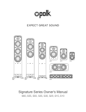 Polk Audio SIGNATURE ELITE ES50 User Guide