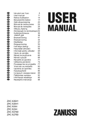 Zanussi ZDH8333W Product Manual