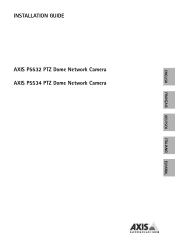 Axis Communications P5534 P5532/P5534 - Installation Guide