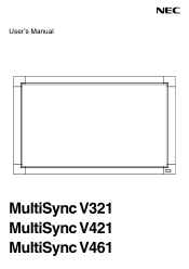 NEC V421 V321-2 : user's manual