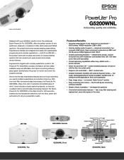 Epson G5200WNL Product Brochure
