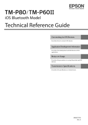 Epson Mobilink P80 Technical Reference Guide for iOS