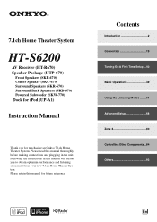 Onkyo HT-S6200 Owner Manual