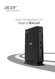 Acer Chromebox CXI User Manual