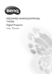 BenQ MX525 3D Projector User Manual - MS524 MX525 MW526