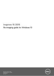 Dell Inspiron 15 3515 Re-imaging guide for Windows 10