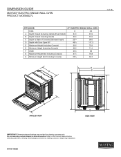 Maytag MOES6027LZ Dimension Guide
