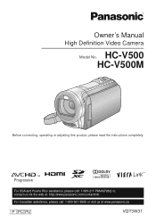 Panasonic HCV500M HCV500 User Guide