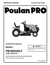 Poulan PB185H42LT User Manual