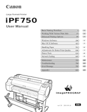Canon imagePROGRAF iPF750 iPF750 User Manual Ver.1.30