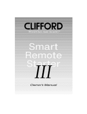 Clifford Smart Remote Starter 3 Owners Guide