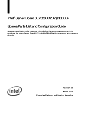 Intel SE7520BB2D2 Configuration Guide