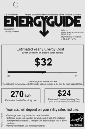 Miele G 4975 SCVi Energy Guide