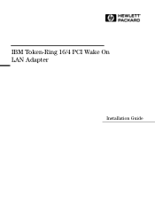 HP Vectra VEi8 HP Vectra VEi7, IBM Token-Ring 16/4 PCI Wake On LAN Adapter, Installation Guide