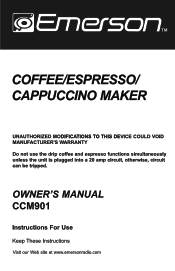 Emerson CCM901 Owners Manual