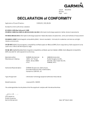 Garmin vÃ­vosmart HR ?Declaration of Conformity