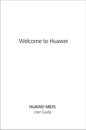 Huawei M835 User Manual