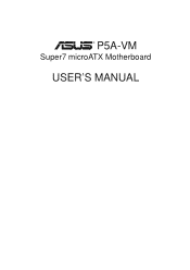 Asus P5A-VM P5A-VM User Manual