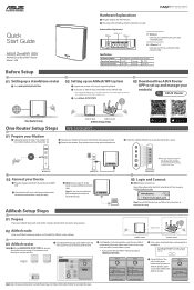 Asus ZenWiFi XD6 SeriesXD6/XD6S 1PK QSG Quick Start Guide