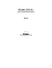 D-Link DSS-8E Product Manual