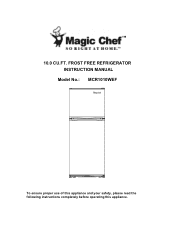 Magic Chef MCR1010WEF User Manual