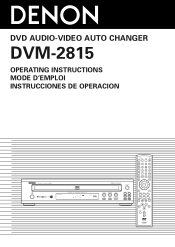 Denon DVM-2815 Owners Manual