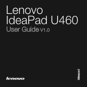 Lenovo U460s Laptop Lenovo IdeaPad U460 UserGuide V1.0