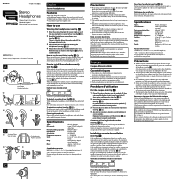 Sony MDR-PQ4 Operating Instructions