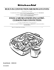 KitchenAid KEHU309SSS - 30" Microwave Combination Oven Manual