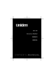 Uniden DCX700 English Owners Manual