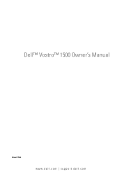 Dell Vostro 1500 Owner's Manual