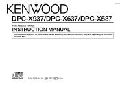 Kenwood DPC-X637 User Manual