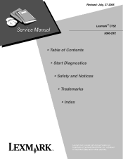 Lexmark C752 Service Manual