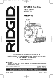 Ridgid AM2560 Owners Manual