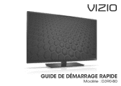 Vizio D390-B0 Quickstart Guide (French)