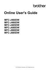 Brother International MFC-J885DW Online Users Guide HTML